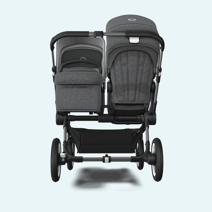 Kinderwagen_Bugaboo_Donkey_5_duo_grey-melange_Ansicht_von_hinten