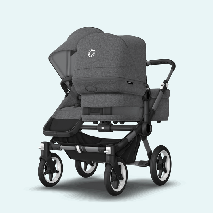 Kinderwagen_Bugaboo_Donkey_5_duo_grey-melange_Ansicht_von_vorne_links 