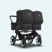 Kinderwagen_Bugaboo_Donkey_5_twin_midnight-black_Ansicht_von_vorne_rechts #farbe_midnight-black